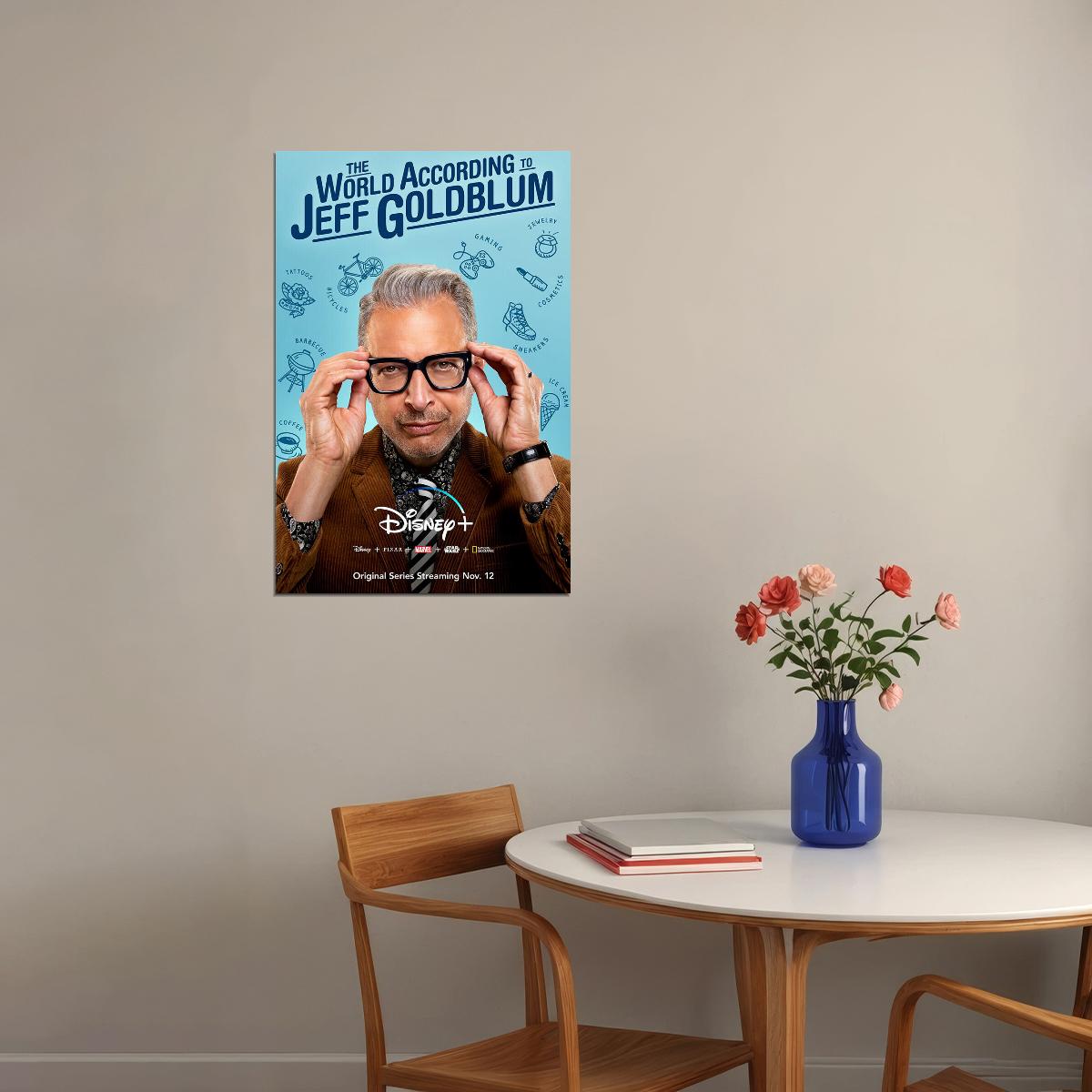 The World According To Jeff Goldblum Movie Comedy Poster Wall Art Print Home Wall Decor - xonomax