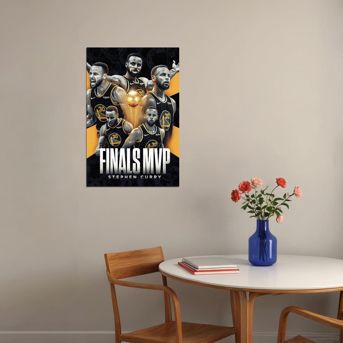 Curry Finals Mvp Golden State Warriors Champions Poster Wall Art Print Home Wall Decor - xonomax