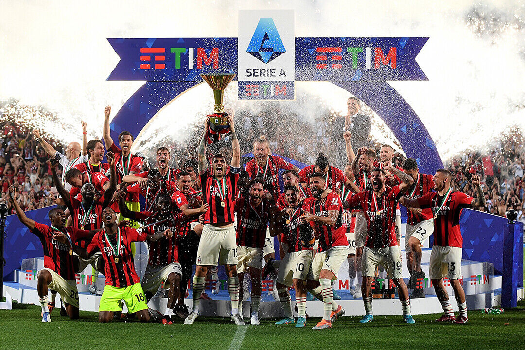 Milan 2021/22 Serie A Champions Football Poster Wall Art Print Home Wall Decor - xonomax