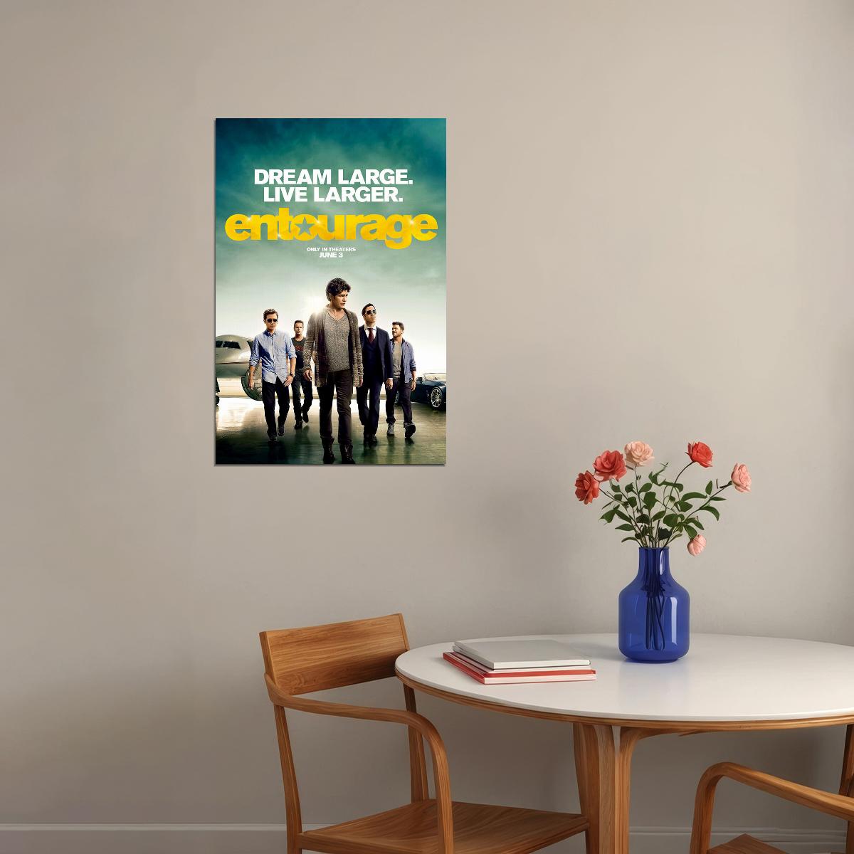 Entourage Comedy Drama Adventure Poster Wall Art Print Home Wall Decor - xonomax