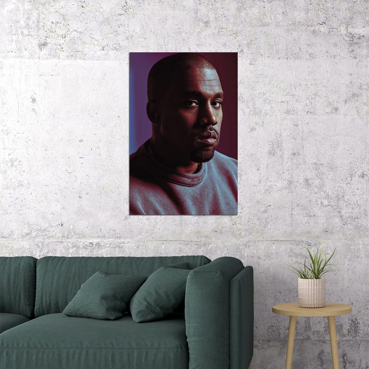 Kanye West Hip Hop Singer Star Model Songwriter Poster Wall Art Print Home Wall Decor - xonomax