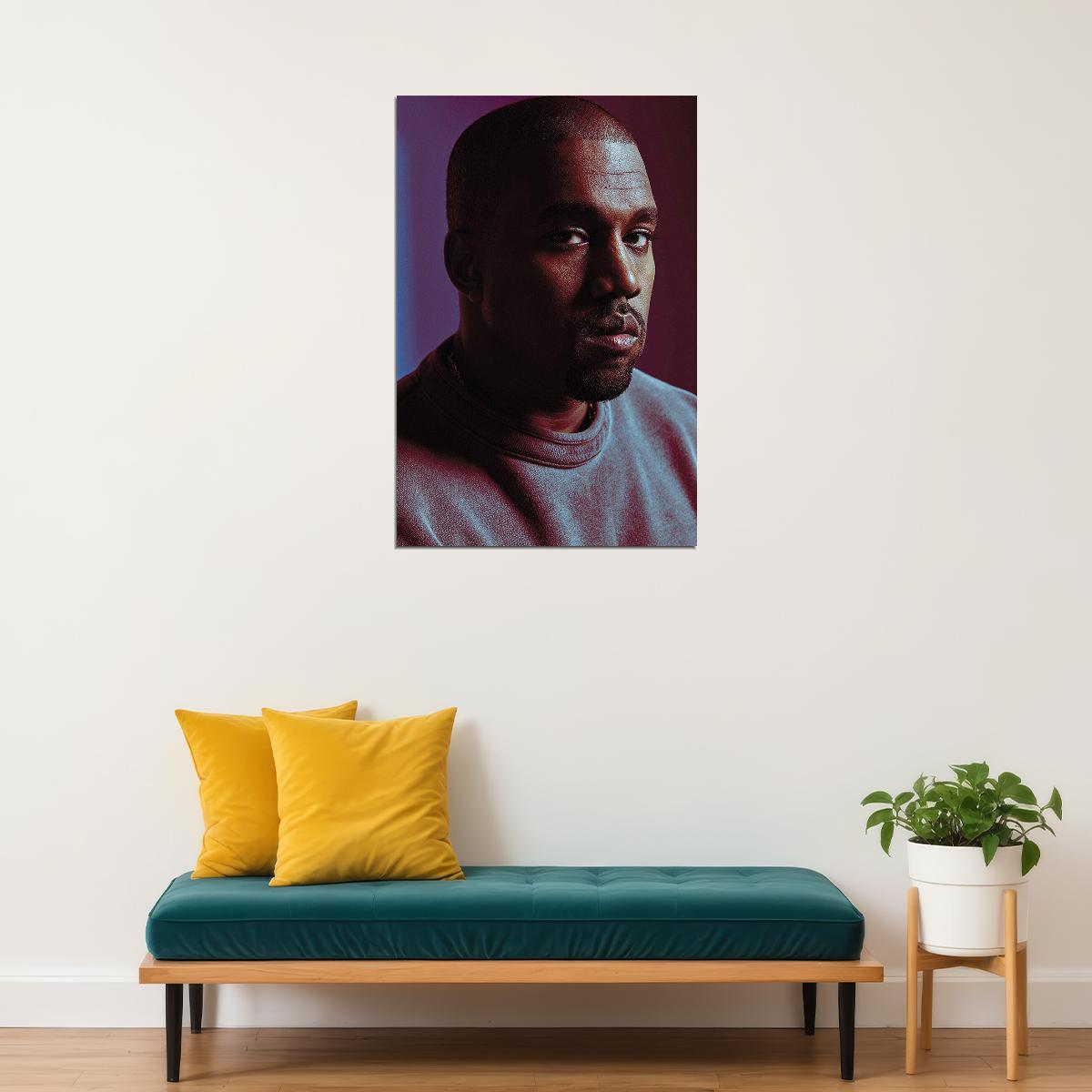 Kanye West Hip Hop Singer Star Model Songwriter Poster Wall Art Print Home Wall Decor - xonomax