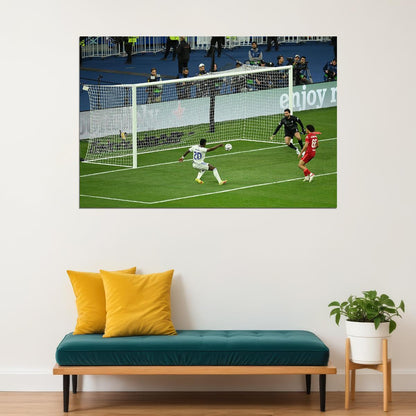 Real Madrid Champions League Vinicius Jr. Sports Poster Wall Art Print Home Wall Decor - xonomax