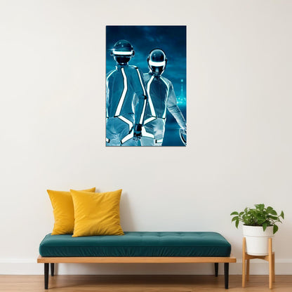 Daft Punk Music Star Electronic Music Duo Poster Wall Art Print Home Wall Decor - xonomax