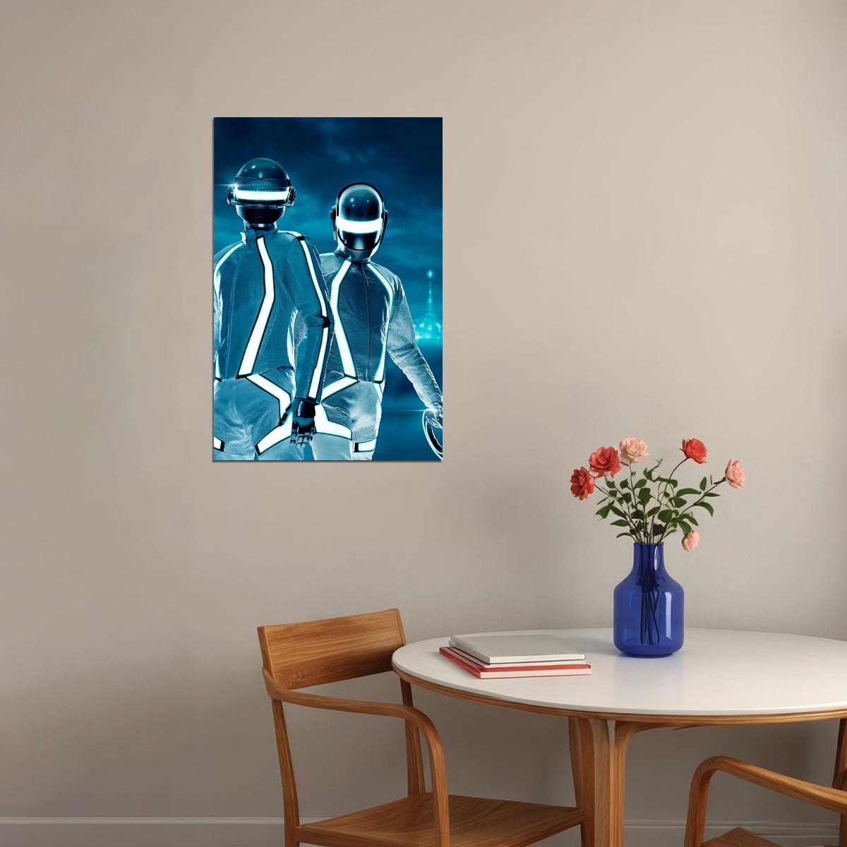 Daft Punk Music Star Electronic Music Duo Poster Wall Art Print Home Wall Decor - xonomax