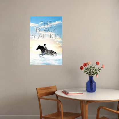 Black Stallion 1979 Movie Adventure Family Sport Poster Wall Art Print Home Wall Decor - xonomax