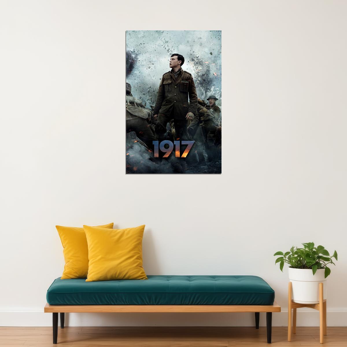 1917 Movie Action Drama War Warriors Poster Wall Art Print Home Wall Decor - xonomax