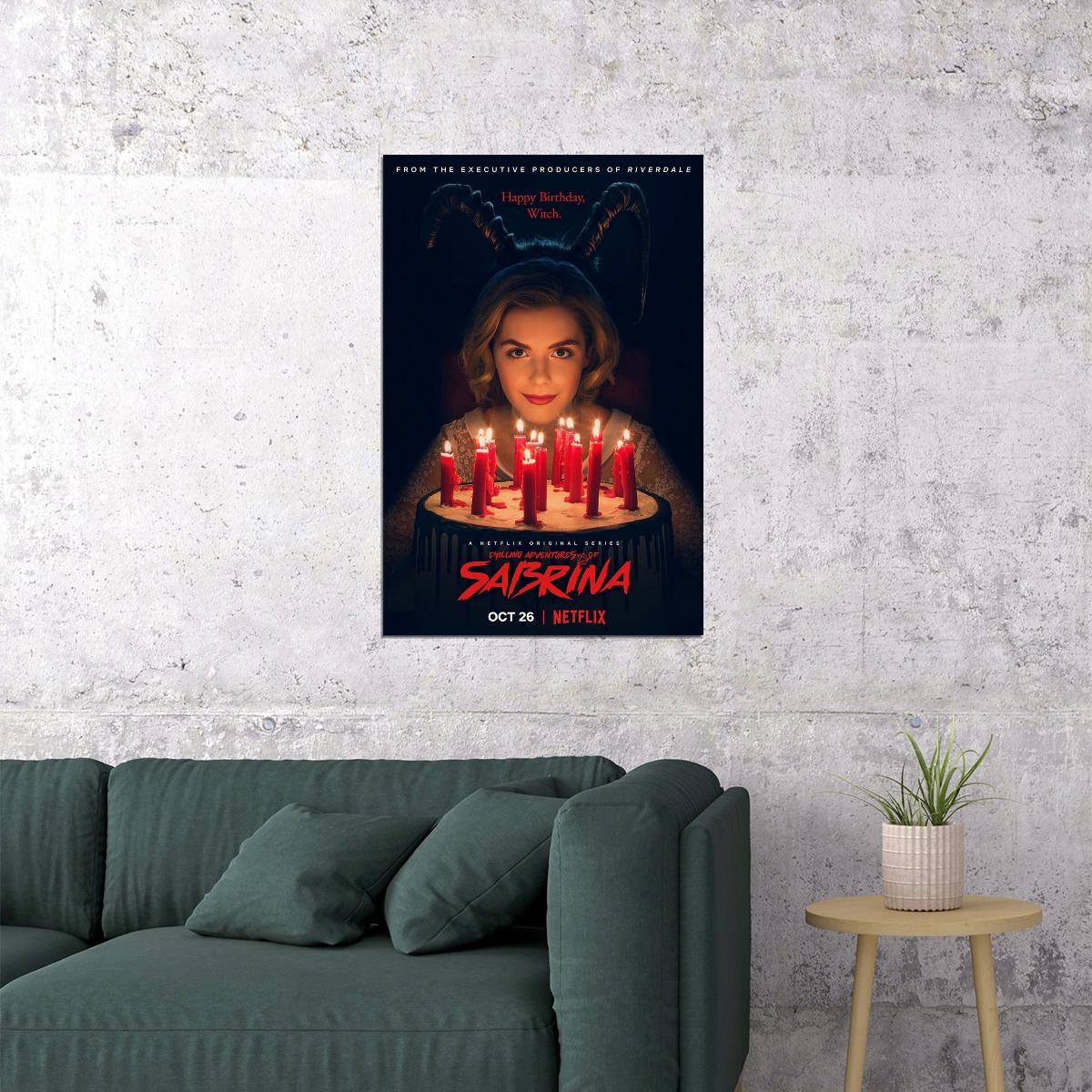 Chilling Adventures Of Sabrina Movie Teenage Witch Poster Wall Art Print Home Wall Decor