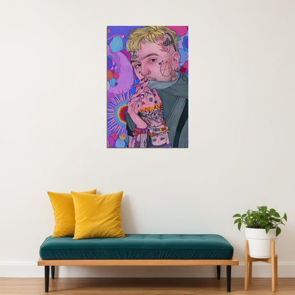 Lil Peep Music Songwriter Singer Musician Poster Wall Art Print Home Wall Decor - xonomax