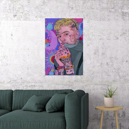 Lil Peep Music Songwriter Singer Musician Poster Wall Art Print Home Wall Decor - xonomax