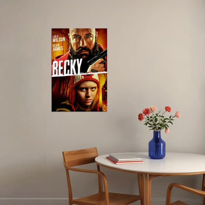 Becky 2020 Movie Horror Action Poster Wall Art Print Home Wall Decor - xonomax