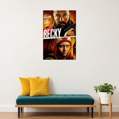 Becky 2020 Movie Horror Action Poster Wall Art Print Home Wall Decor - xonomax
