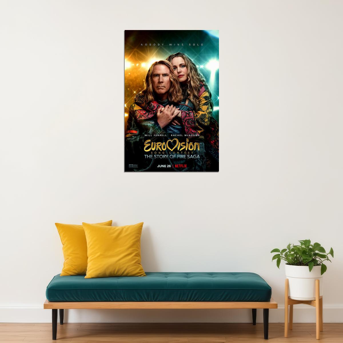 Eurovision Song Contest Movie 2020 Poster Wall Art Print Home Wall Decor - xonomax
