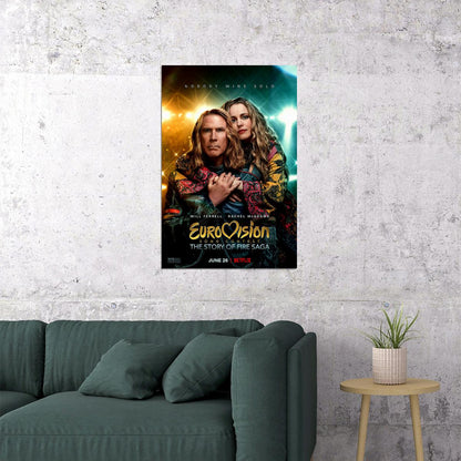 Eurovision Song Contest Movie 2020 Poster Wall Art Print Home Wall Decor - xonomax
