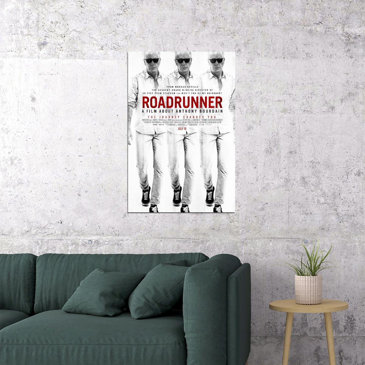 Roadrunner: A Film About Anthony Bourdain Documentary Poster Wall Art Print Home Wall Decor