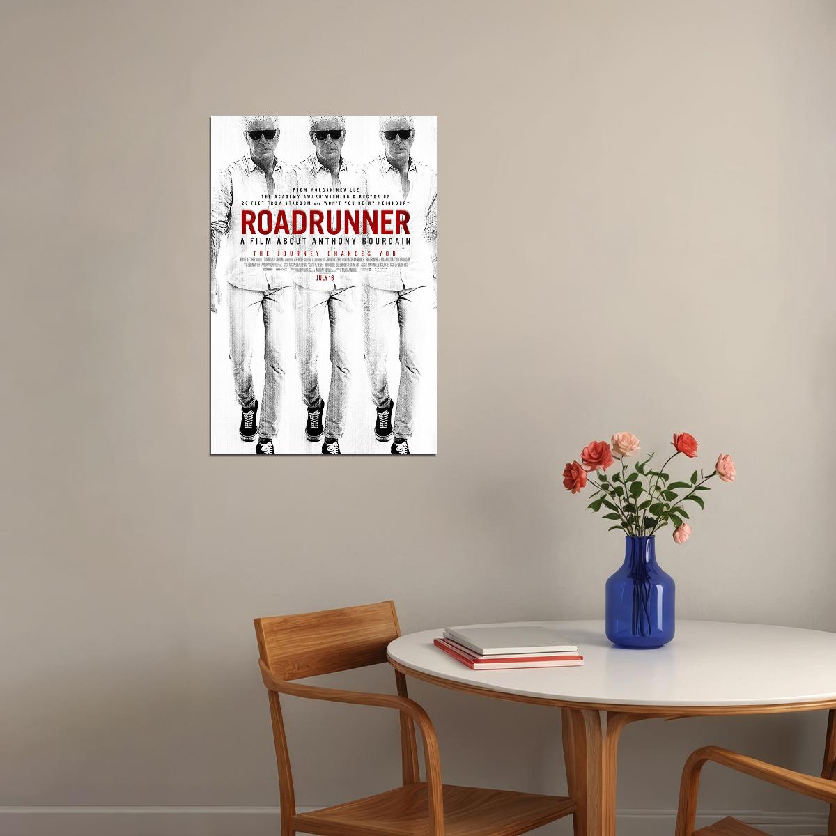 Roadrunner: A Film About Anthony Bourdain Documentary Poster Wall Art Print Home Wall Decor