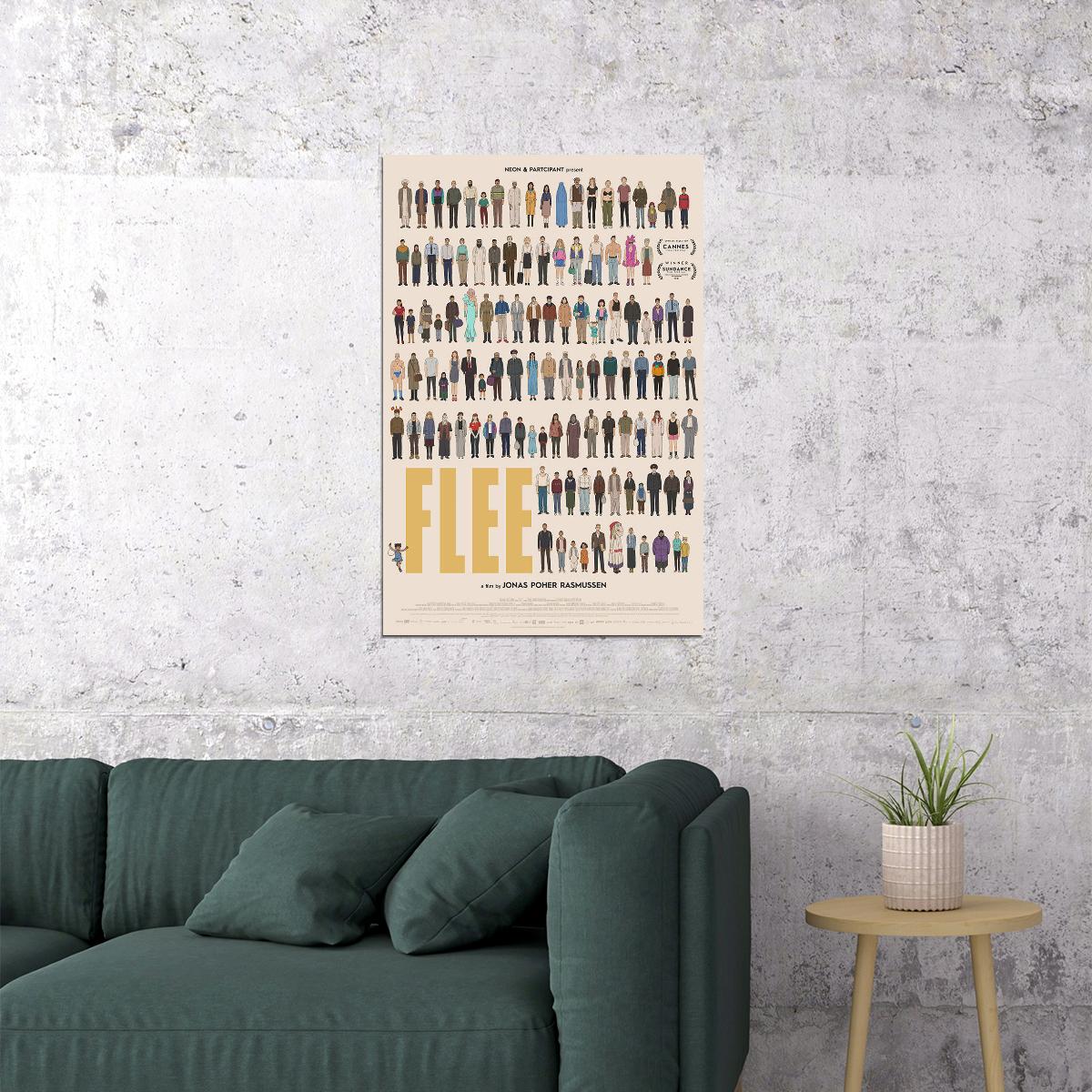 Flee Animation Documentary Biography Mystery Poster Wall Art Print Home Wall Decor - xonomax