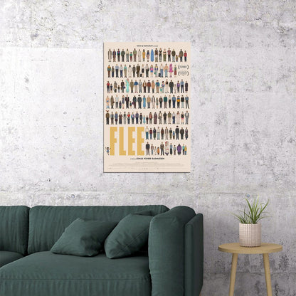 Flee Animation Documentary Biography Mystery Poster Wall Art Print Home Wall Decor - xonomax