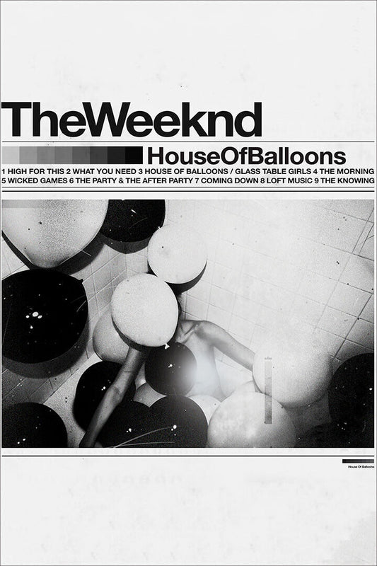 The Weeknd House Of Balloons Rap Music Poster Wall Art Print Home Wall Decor - xonomax