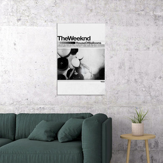 The Weeknd House Of Balloons Rap Music Poster Wall Art Print Home Wall Decor - xonomax