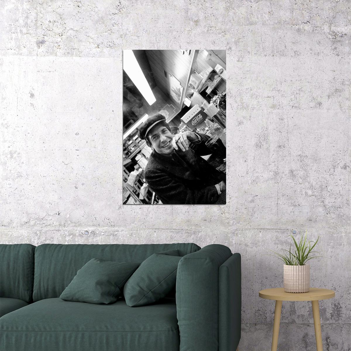 Leonard Cohen Chelsea Hotel New York Gifts Musician Poster Wall Art Print Home Wall Decor - xonomax