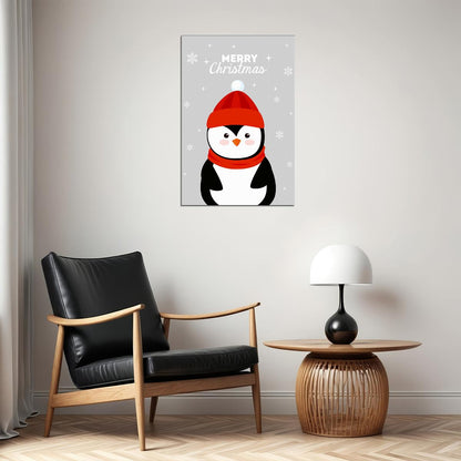 Penguin Stole Christmas Picture Poster Wall Art Print Home Wall Decor - xonomax