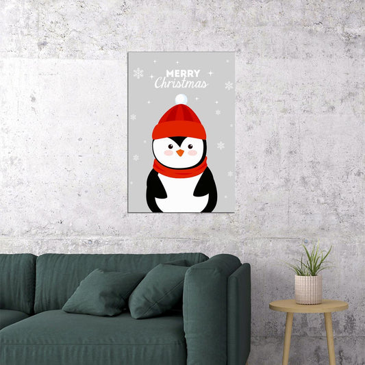 Penguin Stole Christmas Picture Poster Wall Art Print Home Wall Decor - xonomax