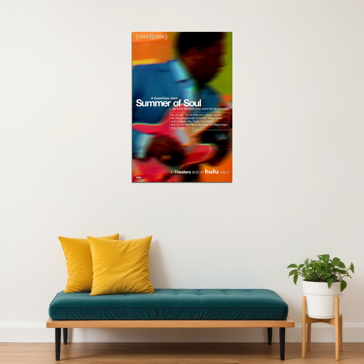 Summer Of Soul 2021 Movie Poster Wall Art Print Home Wall Decor - xonomax
