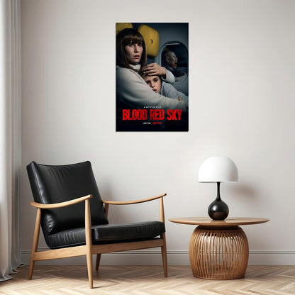 Blood Red Sky 2021 Horror Movie Poster Wall Art Print Home Wall Decor - xonomax