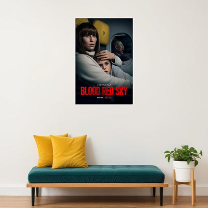 Blood Red Sky 2021 Horror Movie Poster Wall Art Print Home Wall Decor - xonomax