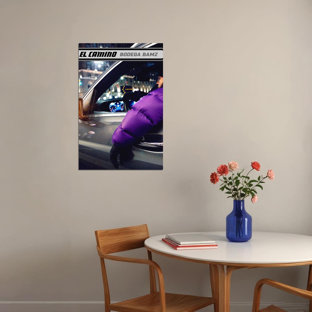 Bodega Bamz Rapper El Camino Poster Wall Art Print Home Wall Decor - xonomax