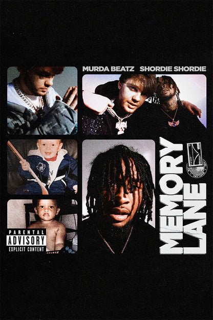 Shordie Shordie Murda Beatz Memory Lane Poster Wall Art Print Home Wall Decor
