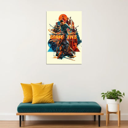 Snake Eyes Movie Gi Joe Origins Poster Wall Art Print Home Wall Decor - xonomax