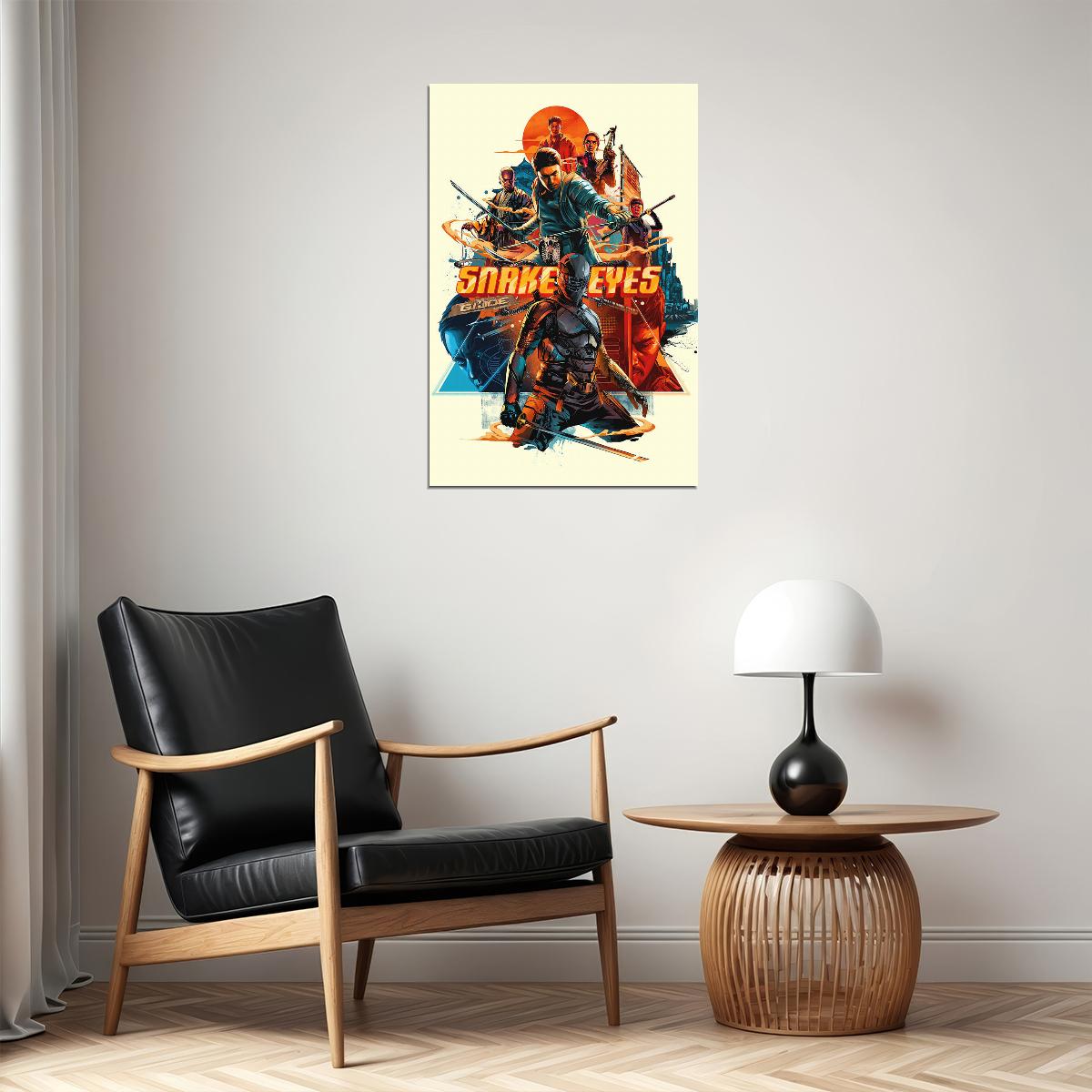 Snake Eyes Movie Gi Joe Origins Poster Wall Art Print Home Wall Decor - xonomax