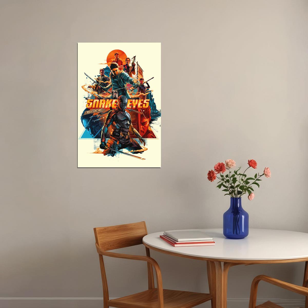 Snake Eyes Movie Gi Joe Origins Poster Wall Art Print Home Wall Decor - xonomax