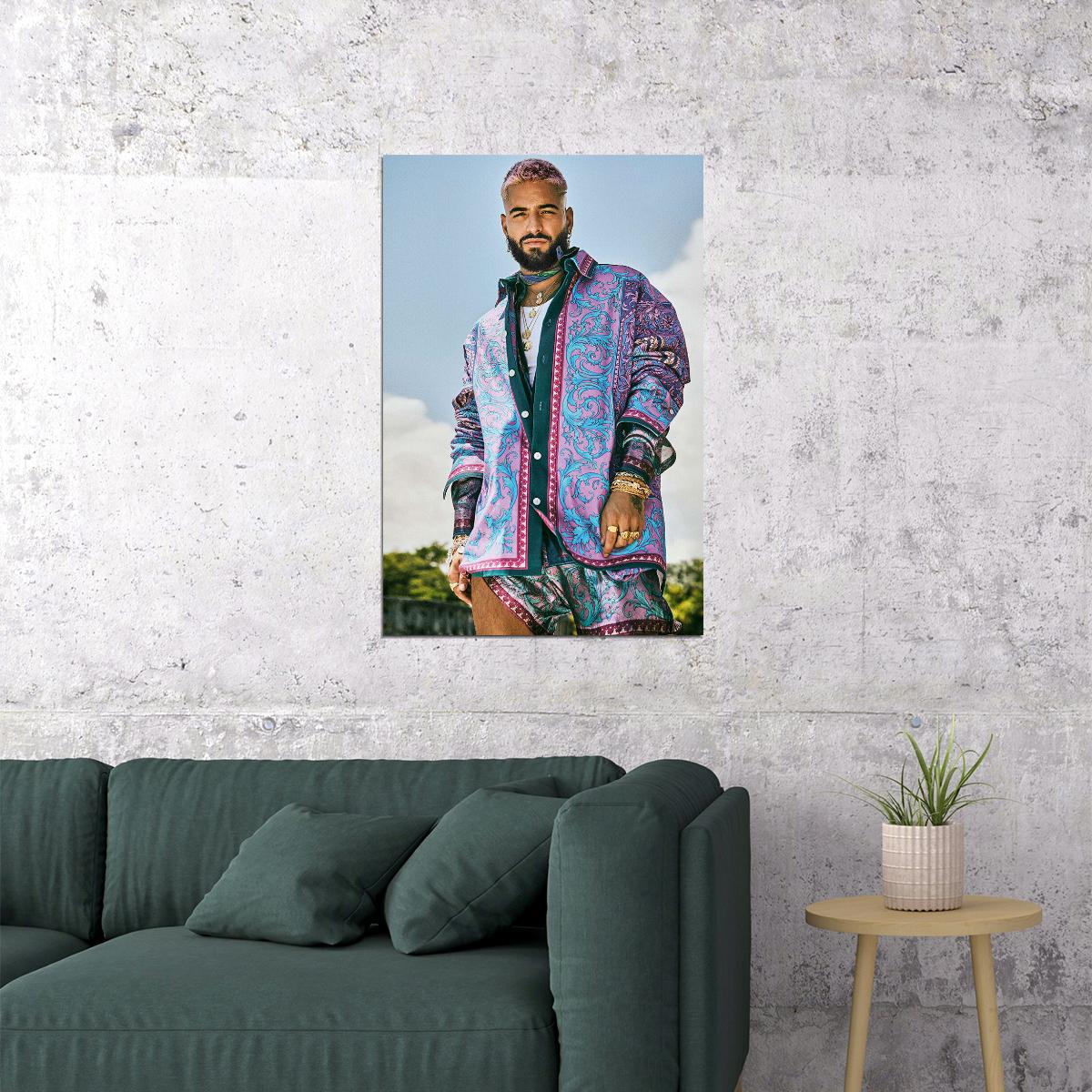 Maluma Music Singer Star Fashion Musician Poster Wall Art Print Home Wall Decor - xonomax