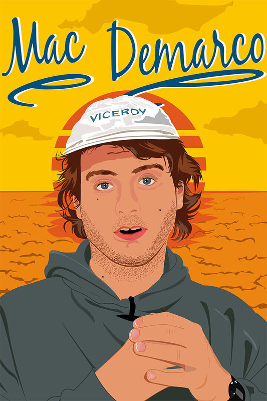 Mac Demarco Rapper Music Singer Star Songwriter Poster Wall Art Print Home Wall Decor - xonomax