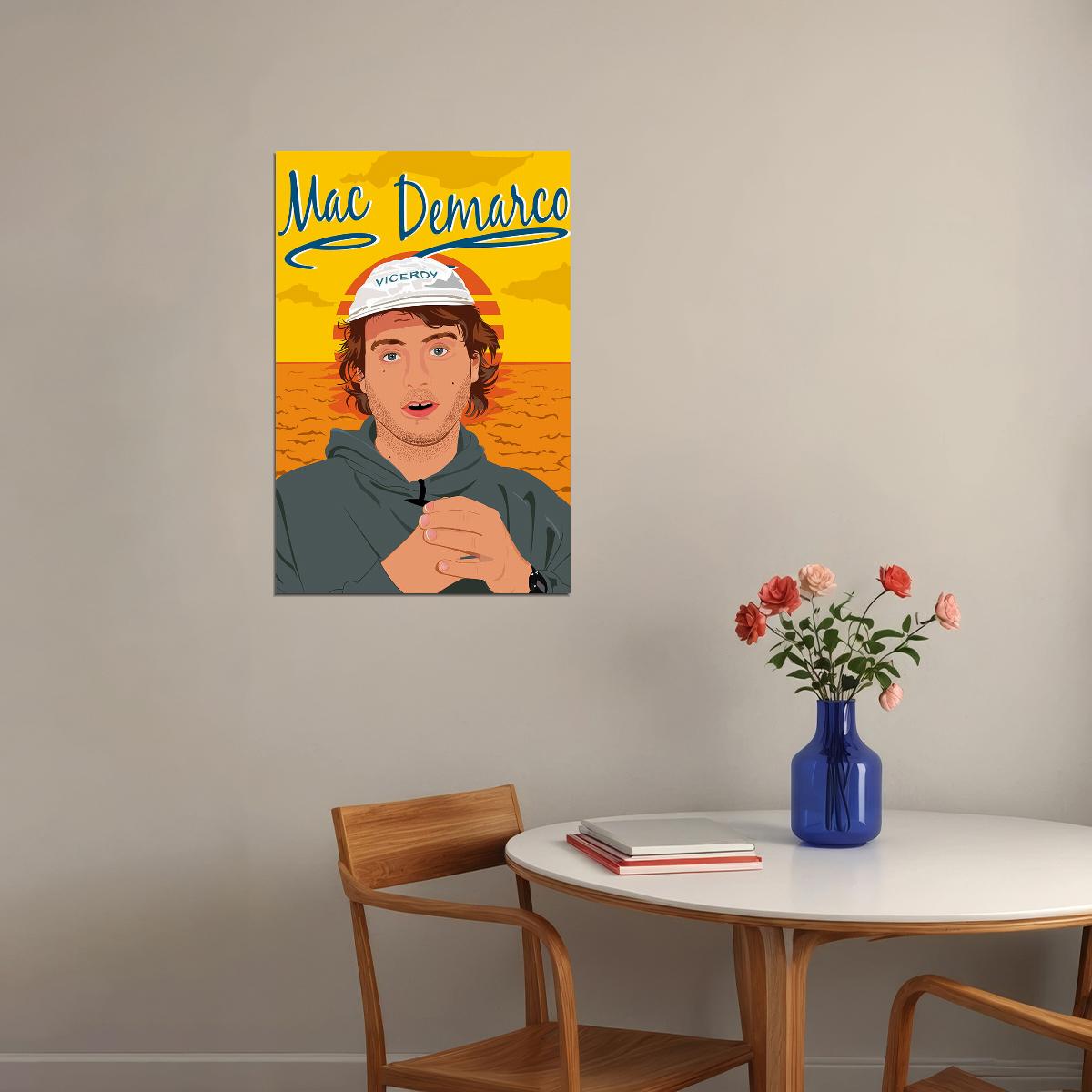 Mac Demarco Rapper Music Singer Star Songwriter Poster Wall Art Print Home Wall Decor - xonomax