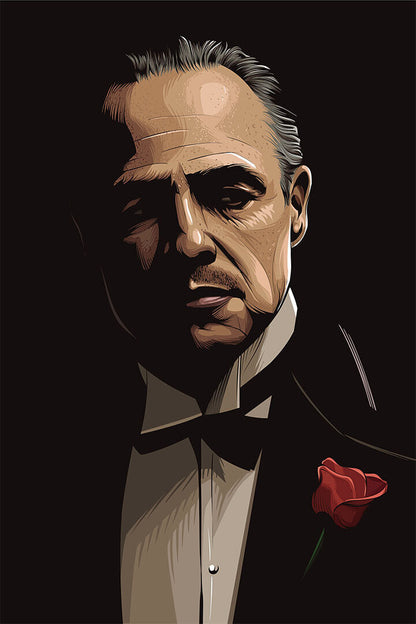 Godfather Movie Gangsters Crime Action Poster Wall Art Print Home Wall Decor - xonomax