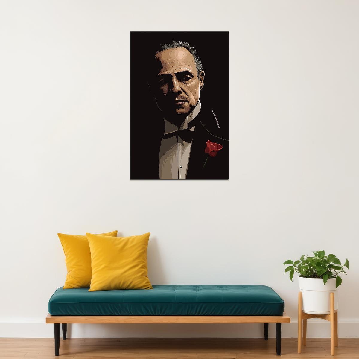 Godfather Movie Gangsters Crime Action Poster Wall Art Print Home Wall Decor - xonomax