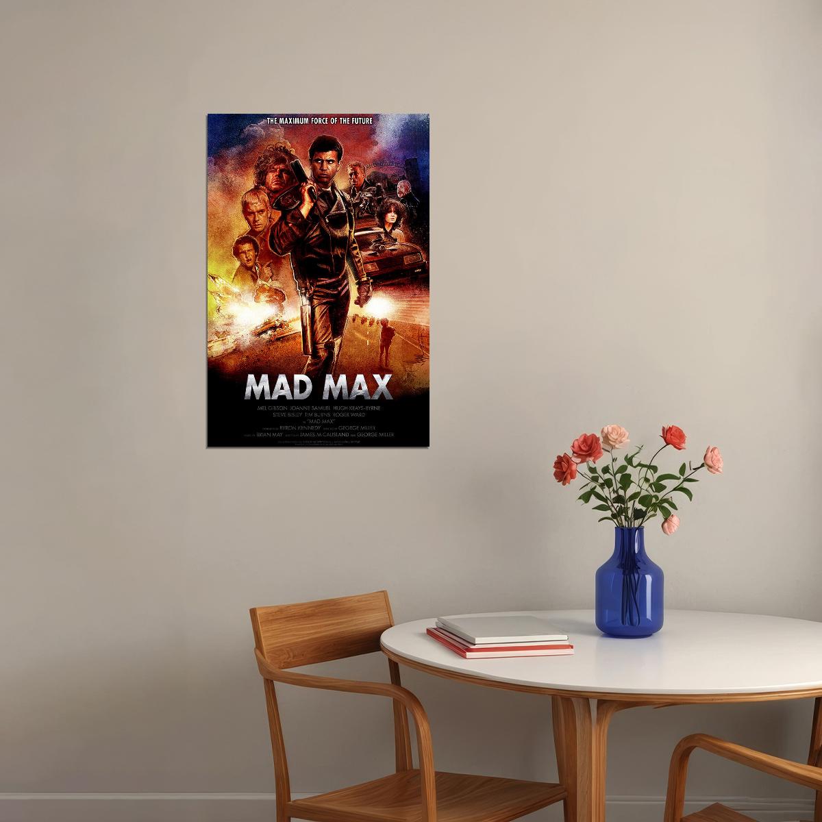 Mad Max Movie 1979 Classic Film Mel Gibson Adventure Poster Wall Art Print Home Wall Decor - xonomax