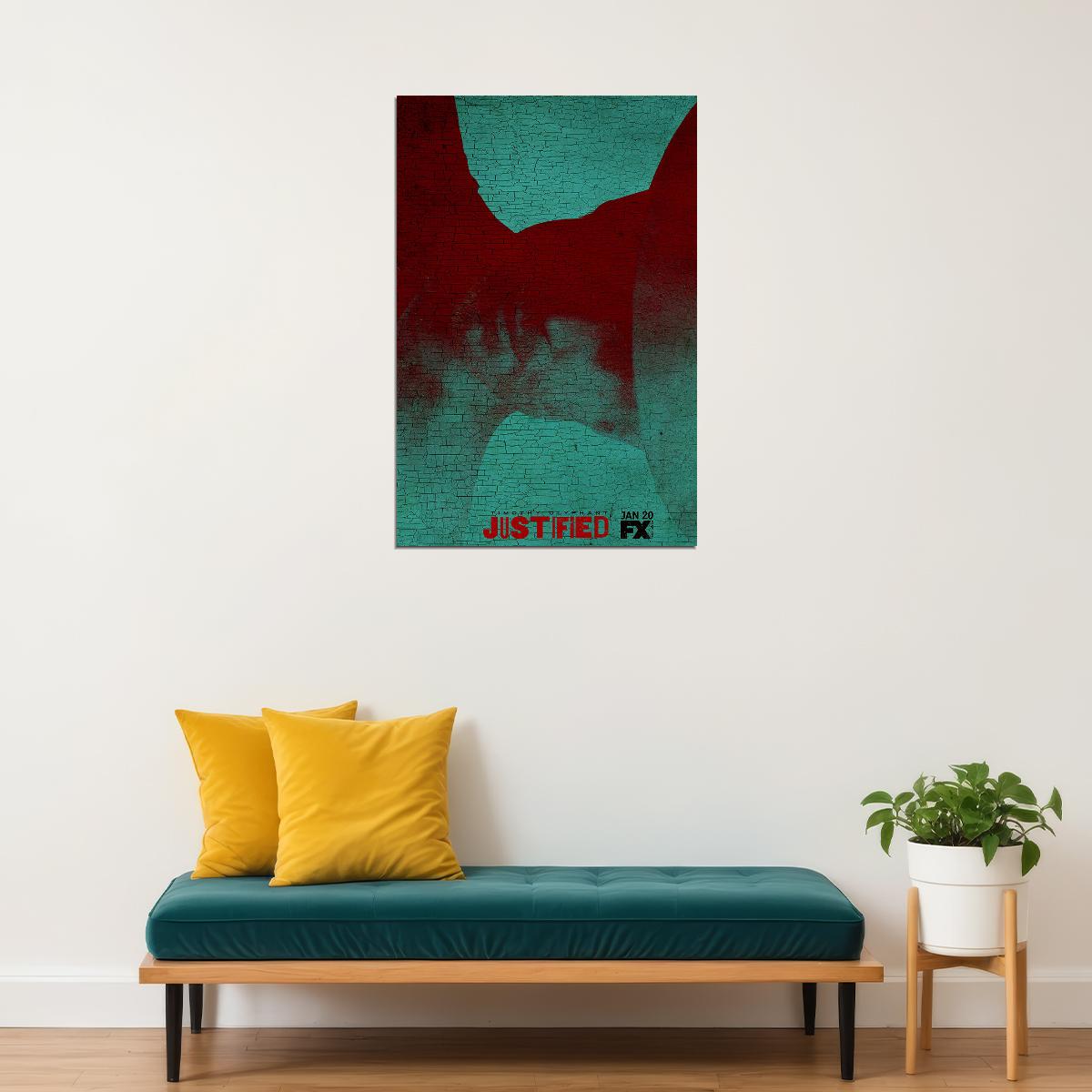 Justified Us Tv Series Show Movie Crime Drama Poster Wall Art Print Home Wall Decor - xonomax