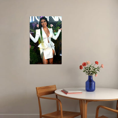 Cardi B Rap Rapper Hip Hop Music Singer Woman Star Poster Wall Art Print Home Wall Decor - xonomax