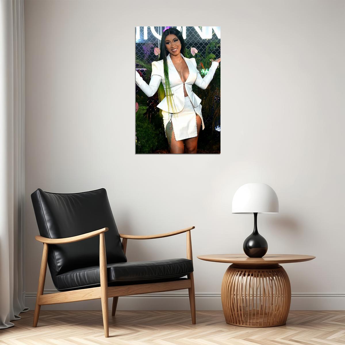 Cardi B Rap Rapper Hip Hop Music Singer Woman Star Poster Wall Art Print Home Wall Decor - xonomax