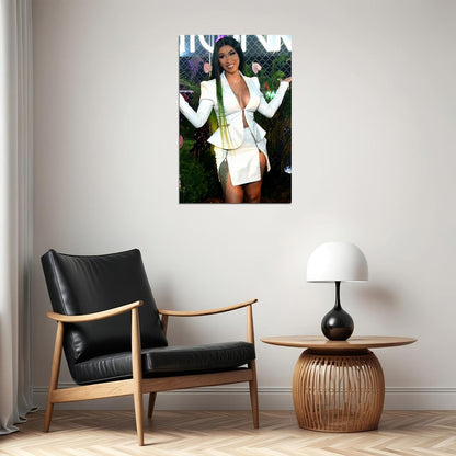 Cardi B Rap Rapper Hip Hop Music Singer Woman Star Poster Wall Art Print Home Wall Decor - xonomax