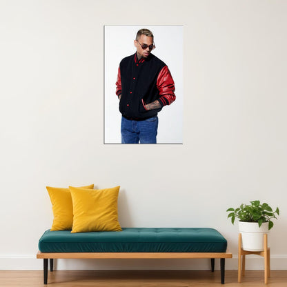 Chris Brown American Rapper Music Artist Poster Wall Art Print Home Wall Decor - xonomax