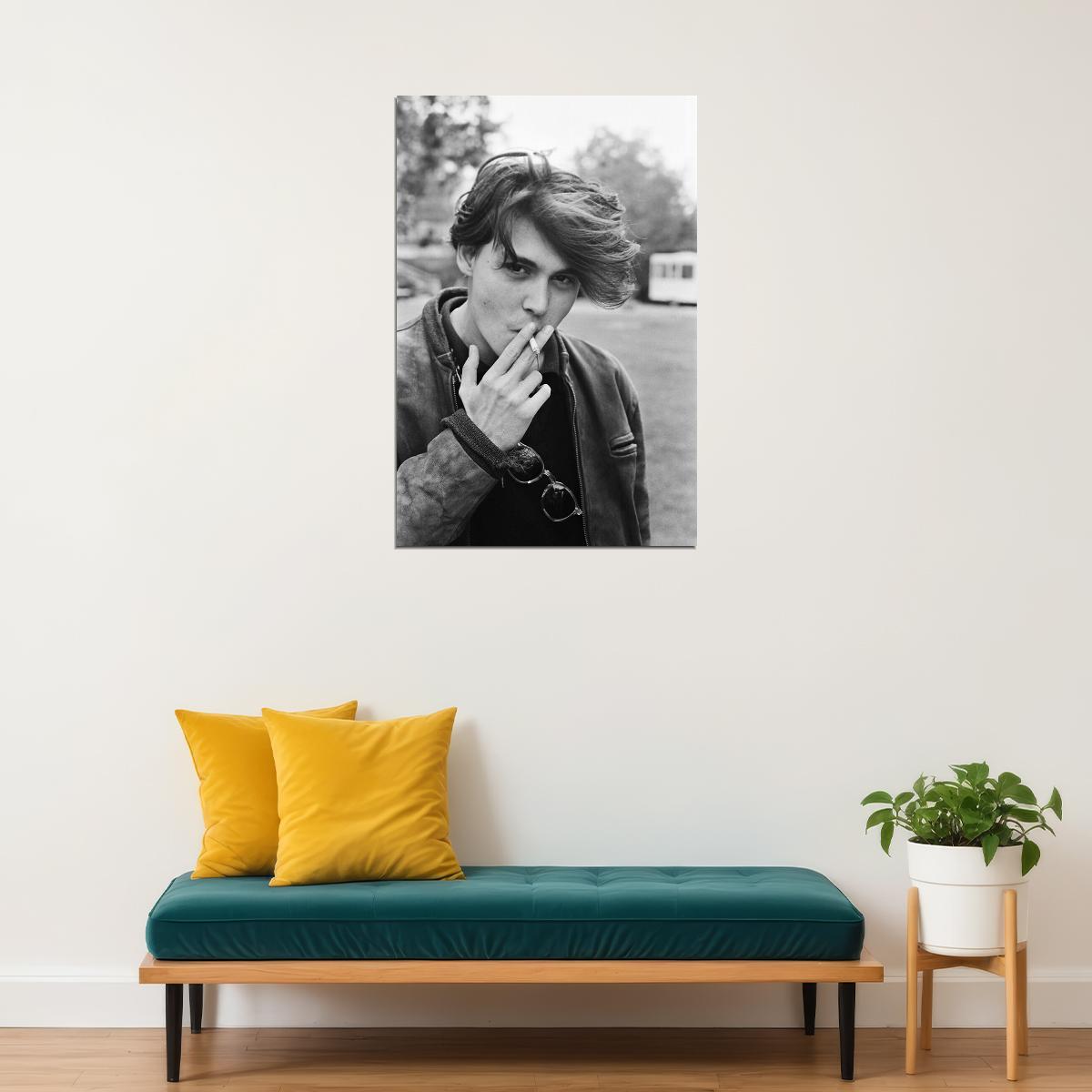 Actor Music Star Young Johnny Depp Producer Poster Wall Art Print Home Wall Decor - xonomax