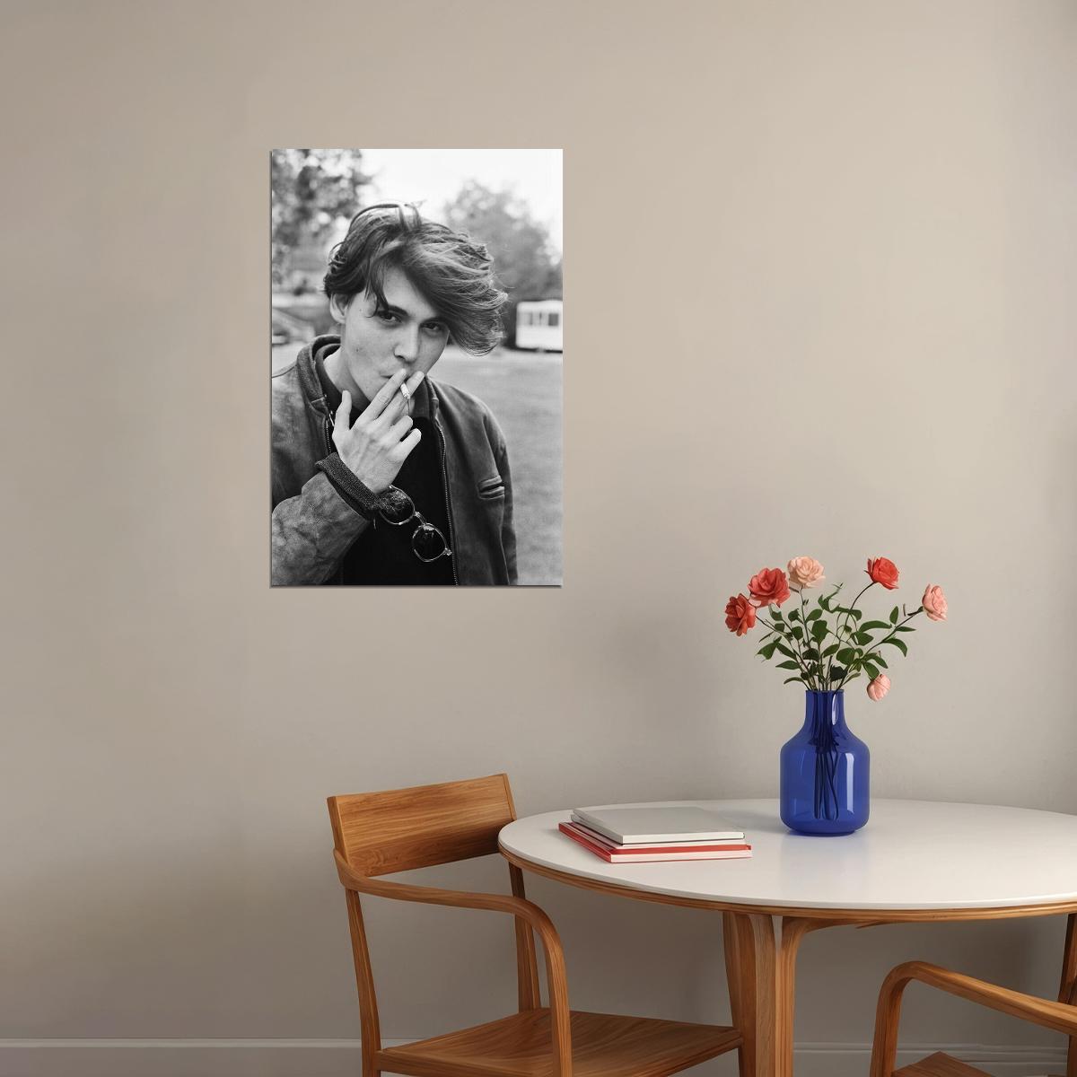 Actor Music Star Young Johnny Depp Producer Poster Wall Art Print Home Wall Decor - xonomax
