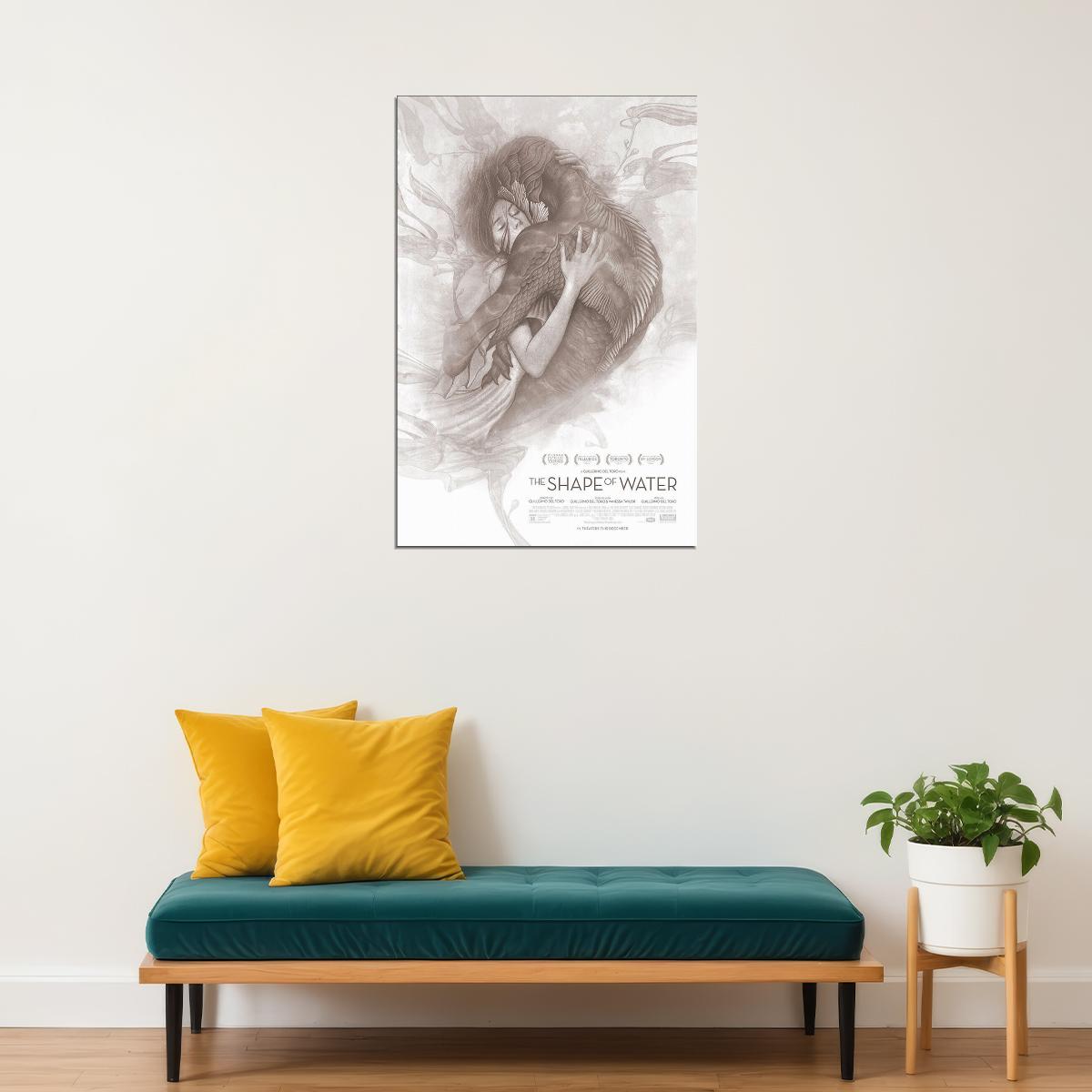 The Shape Of Water Guillermo Del Toro 2018 Film Poster Wall Art Print Home Wall Decor - xonomax