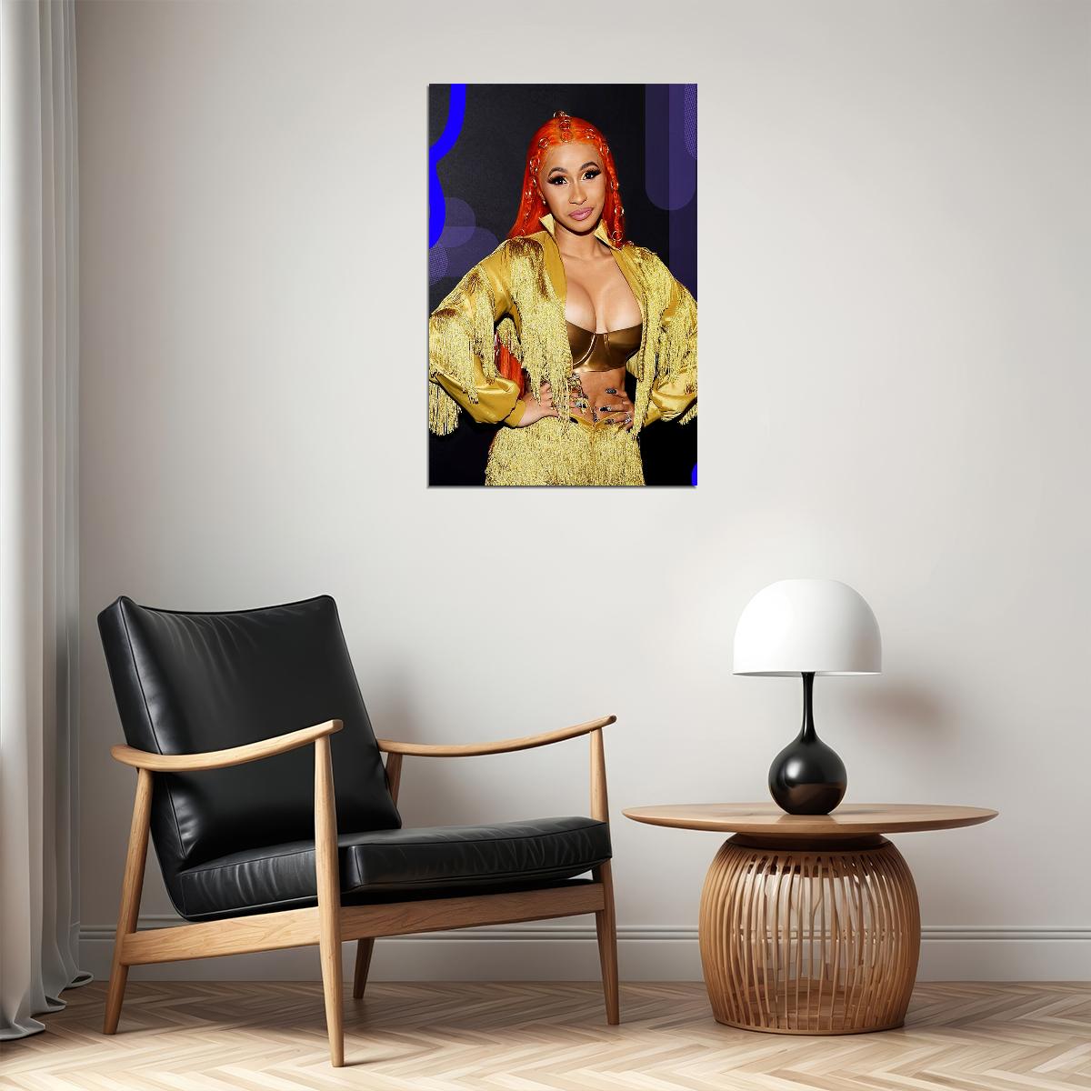 Cardi B American Fashion Female Rapper Songwriter Poster Wall Art Print Home Wall Decor - xonomax